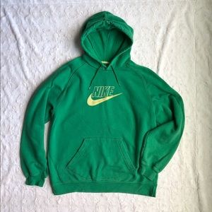 NIKE Men’s Green Pullover Hoodie